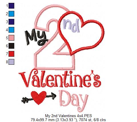 My 2nd Valentine's Day - Applique