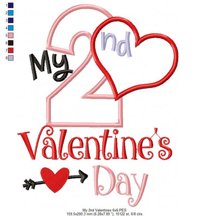 My 2nd Valentine's Day - Applique