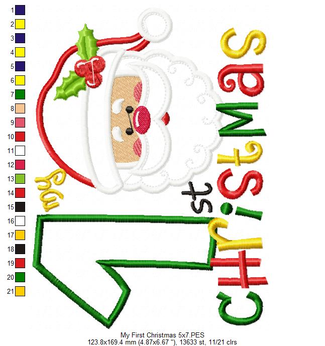 My 1st Christmas - Applique