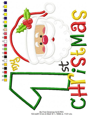 My 1st Christmas - Applique