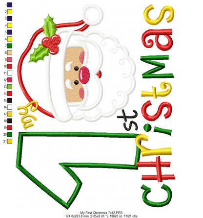My 1st Christmas - Applique