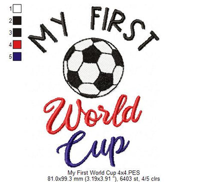 My First World Cup - Fill Stitch
