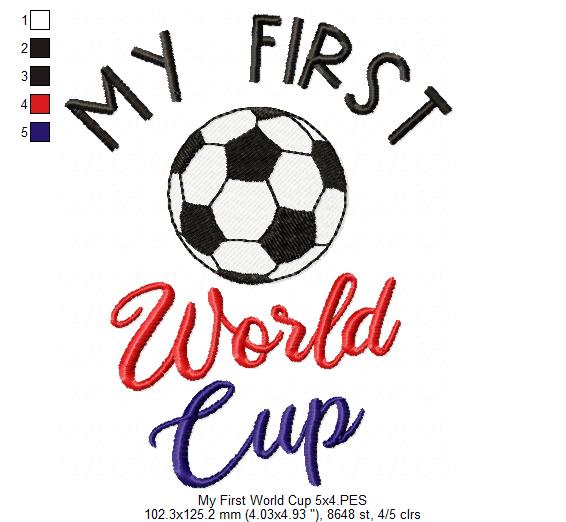 My First World Cup - Fill Stitch