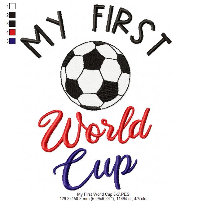 My First World Cup - Fill Stitch
