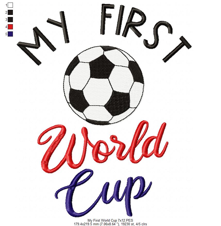 My First World Cup - Fill Stitch
