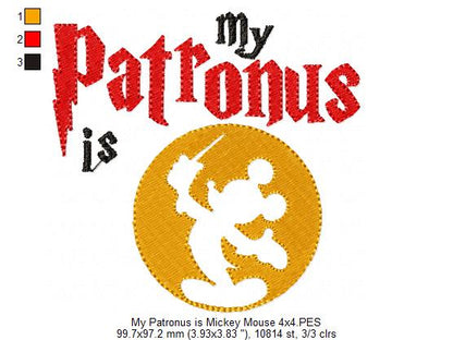 My Patronus is - Fill Stitch