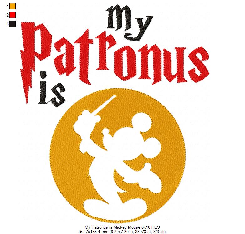 My Patronus is - Fill Stitch