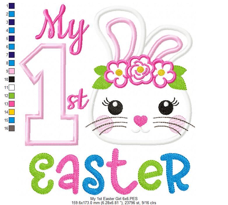 My 1st Easter Bunny Girl - Applique