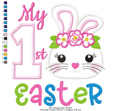 My 1st Easter Bunny Girl - Applique