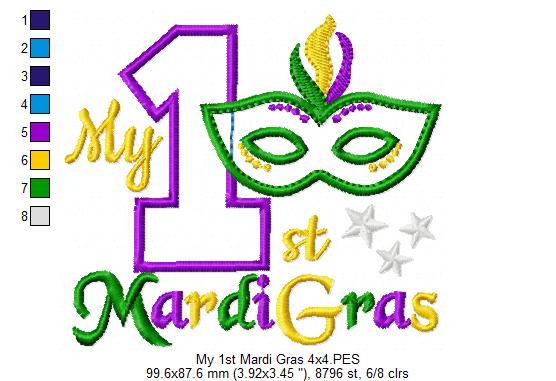 My 1st Mardi Gras - Applique