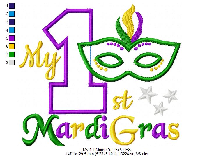 My 1st Mardi Gras - Applique