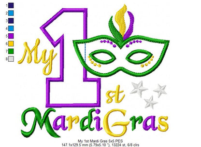 My 1st Mardi Gras - Applique