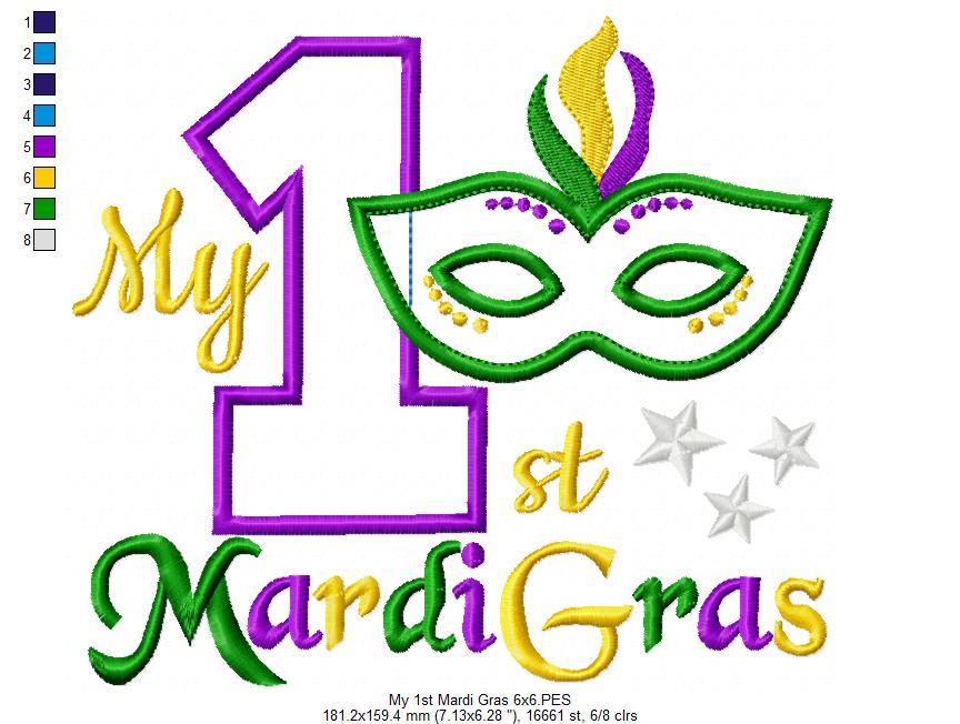 My 1st Mardi Gras - Applique