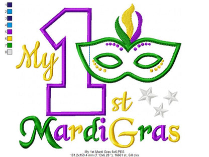 My 1st Mardi Gras - Applique