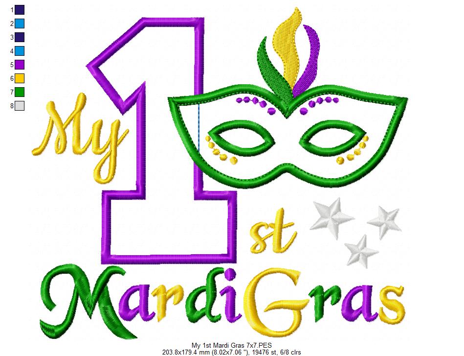 My 1st Mardi Gras - Applique
