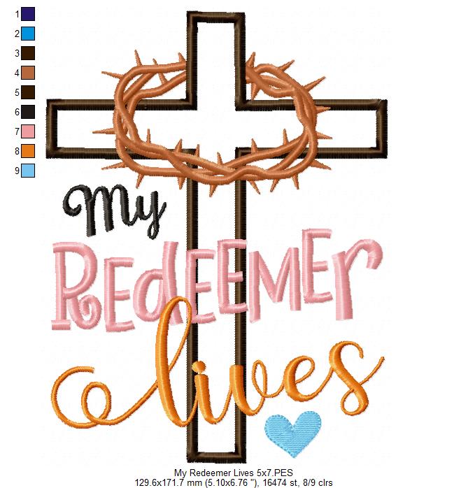 My Redeemer Lives - Applique