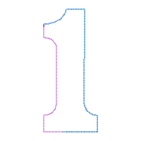 0-9 Numbers - Applique-Machine Embroidery Design