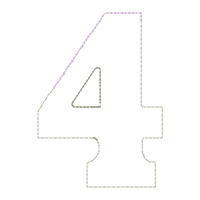 0-9 Numbers - Applique-Machine Embroidery Design