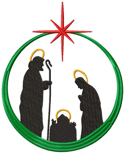 Christmas Nativity Scenne - Fill Stitch