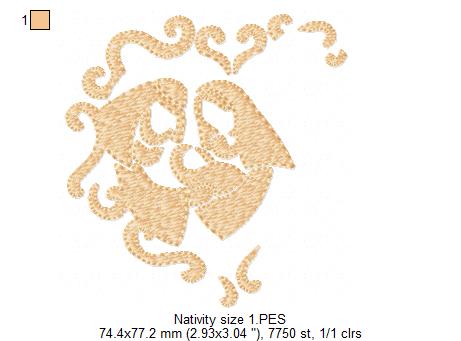 Nativity - Fill Stitch - 6 sizes