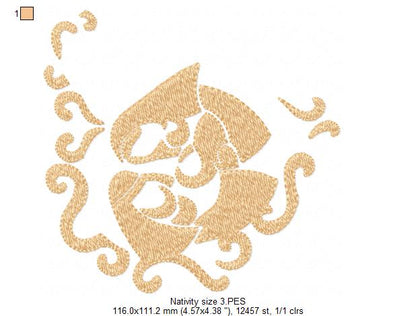 Nativity - Fill Stitch - 6 sizes