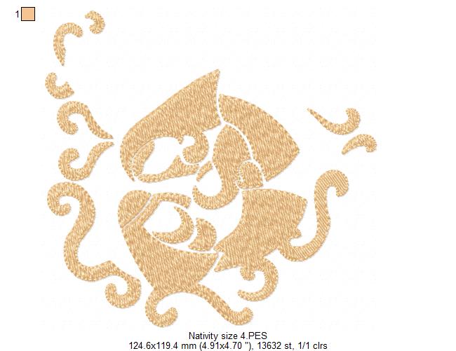 Nativity - Fill Stitch - 6 sizes