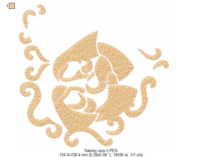 Nativity - Fill Stitch - 6 sizes