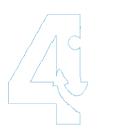 Nautical Anchor Number 4 Four 4th Birthday - Applique