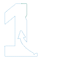 Nautical Anchor Number 1 One 1st Birthday - Applique