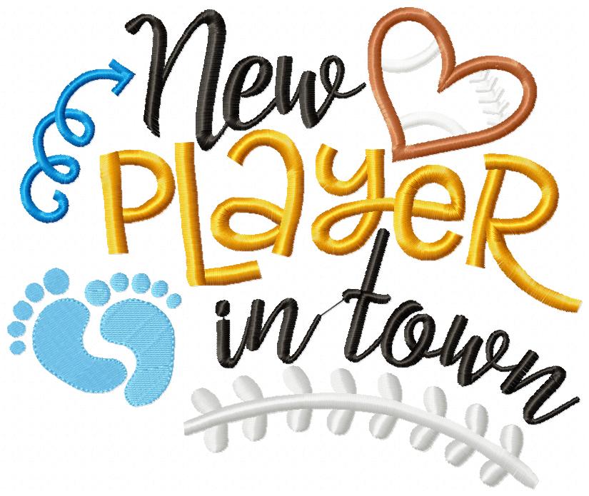 Football New Player in Town - Applique Embroidery