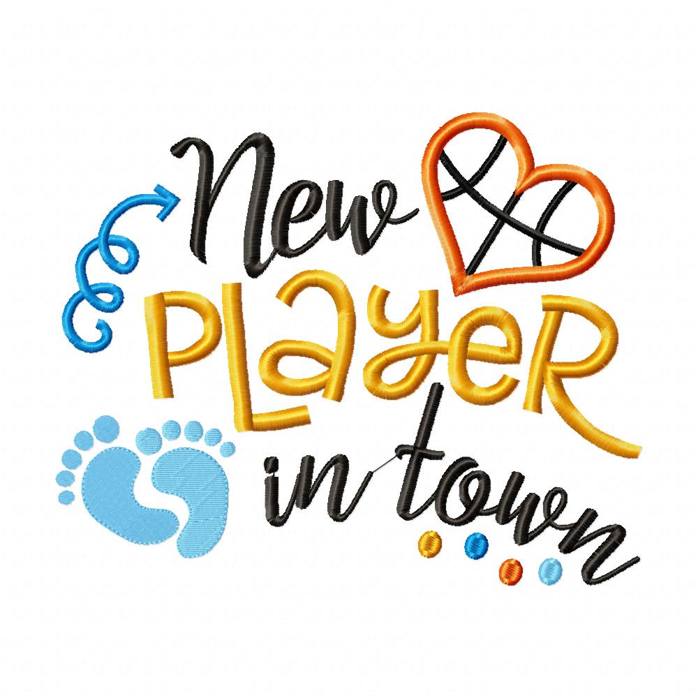 New Player in Town Basketball - Applique