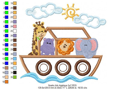 Noah's Ark - Applique