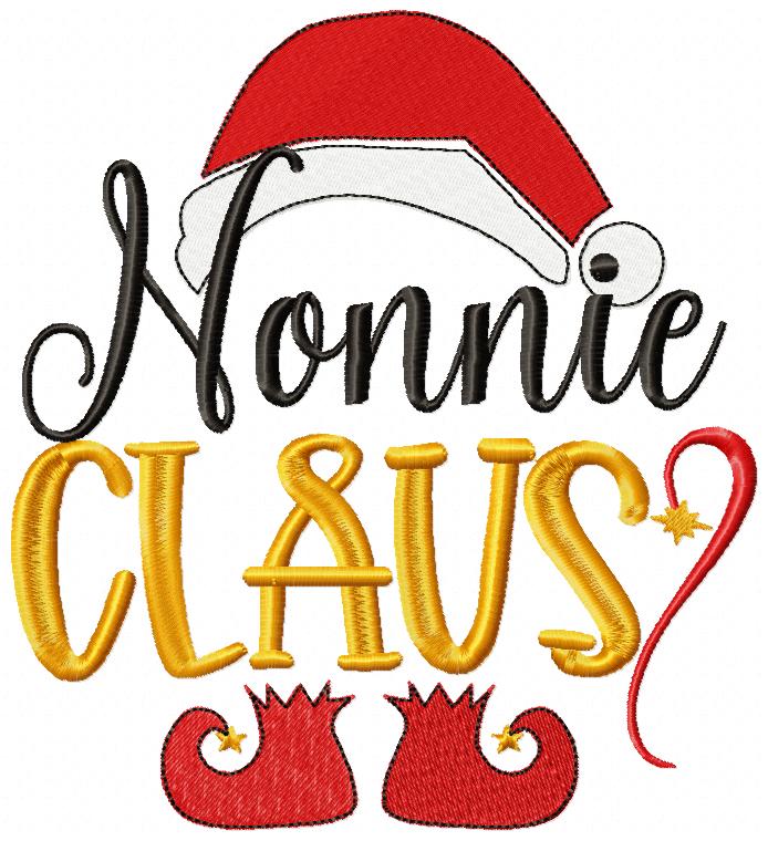 Nonnie and Poppie Claus - Fill Stitch - Set os 2 designs