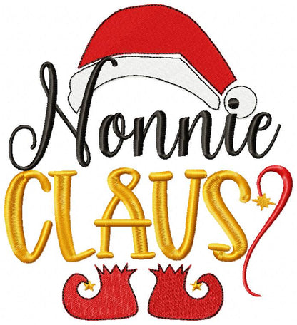 Nonnie and Poppie Claus - Fill Stitch - Set os 2 designs