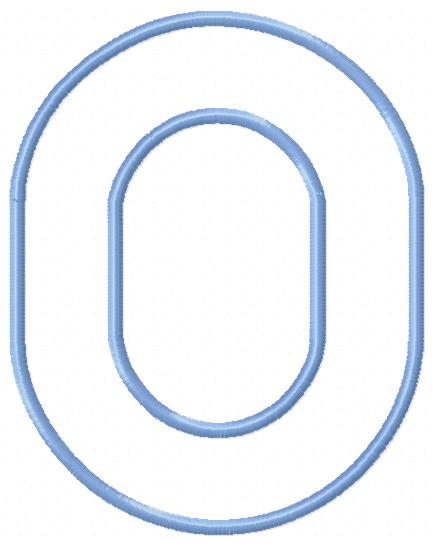 0-9 Numbers - Applique Embroidery