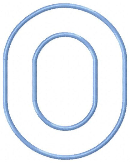 0-9 Numbers - Applique Embroidery