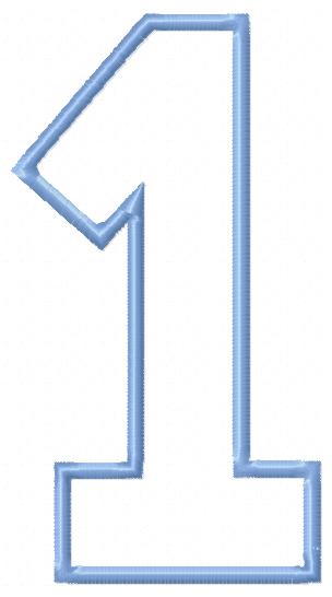 0-9 Numbers - Applique Embroidery