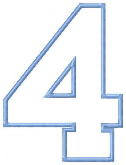 0-9 Numbers - Applique Embroidery