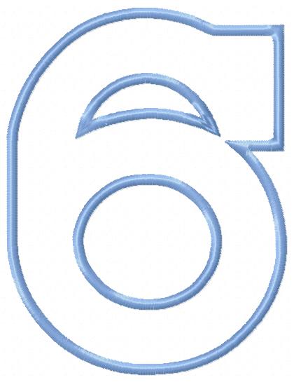 0-9 Numbers - Applique Embroidery