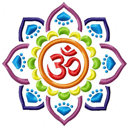 OM mandala - Fill Stitch - Machine Embroidery Design