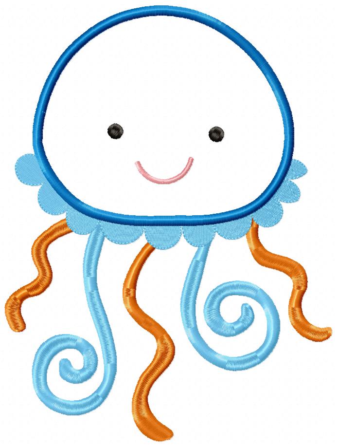 Under the Sea Animals - Set of 6 designs - Applique