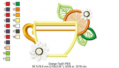 Orange Tea - Applique