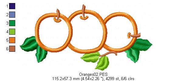 Oranges  - Applique