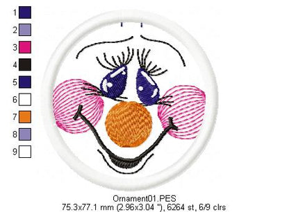 Country Christmas Ornaments - ITH Project - Machine Embroidery Design