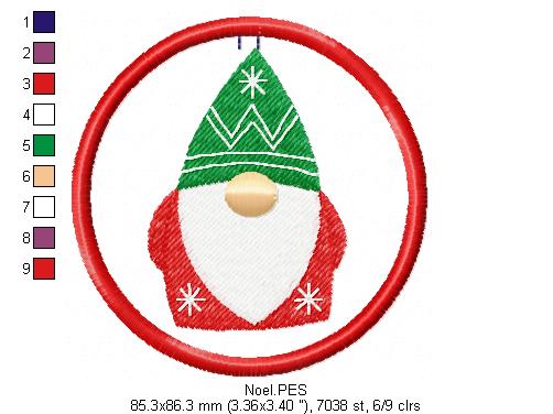 Christmas Ornaments - ITH Project - Machine Embroidery Design