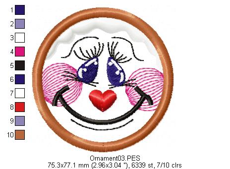 Country Christmas Ornaments - ITH Project - Machine Embroidery Design