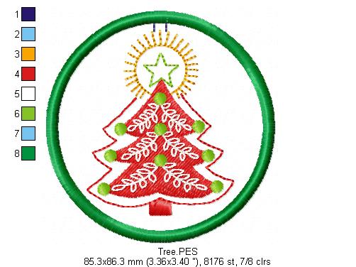Christmas Ornaments - ITH Project - Machine Embroidery Design