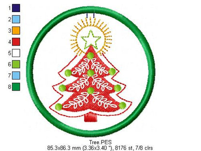 Christmas Ornaments - ITH Project - Machine Embroidery Design