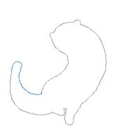 Swimming Otter  - Applique