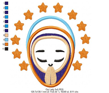 Our Lady Virgin Mary - Applique